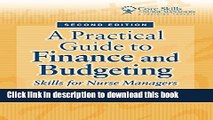 [PDF] A Practical Guide to Finance and Budgeting: Skills for Nurse Managers, Second Edition (Core