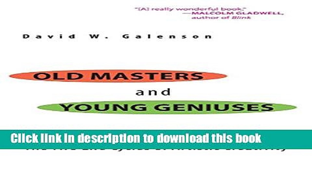 Read Old Masters and Young Geniuses: The Two Life Cycles of Artistic Creativity Ebook Free