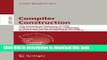 Read Compiler Construction: 17th International Conference, CC 2008, Held as Part of the Joint