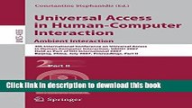 Read Universal Access in Human-Computer Interaction. Ambient Interaction: 4th International