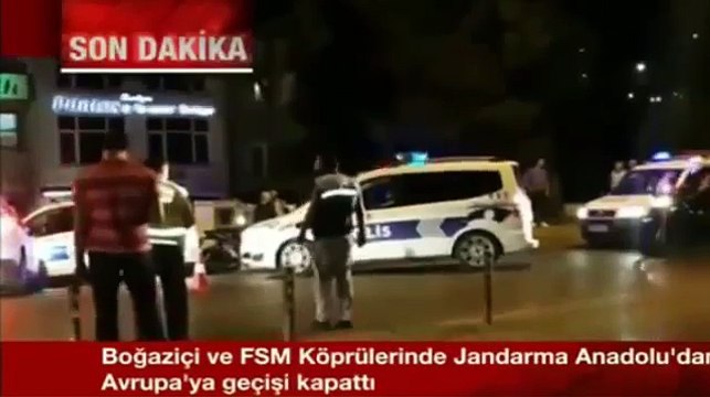 TSK Türkiye Yönetimine El Koydu Asker Şehre İndi 'DARBE GİRİŞİMİ' 15.07.2016