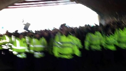 BORUSSIA DORTMUND FANS RIOT IN MANCHESTER