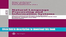 Read Natural Language Processing and Information Systems: 6th International Conference on