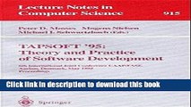 Read TAPSOFT  95: Theory and Practice of Software Development: 6th International Joint Conference