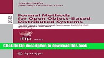 Read Formal Methods for Open Object-Based Distributed Systems: 7th IFIP WG 6.1 International