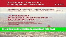 Read Artificial Neural Networks - ICANN  97: 7th International Conference Lausanne, Switzerland,