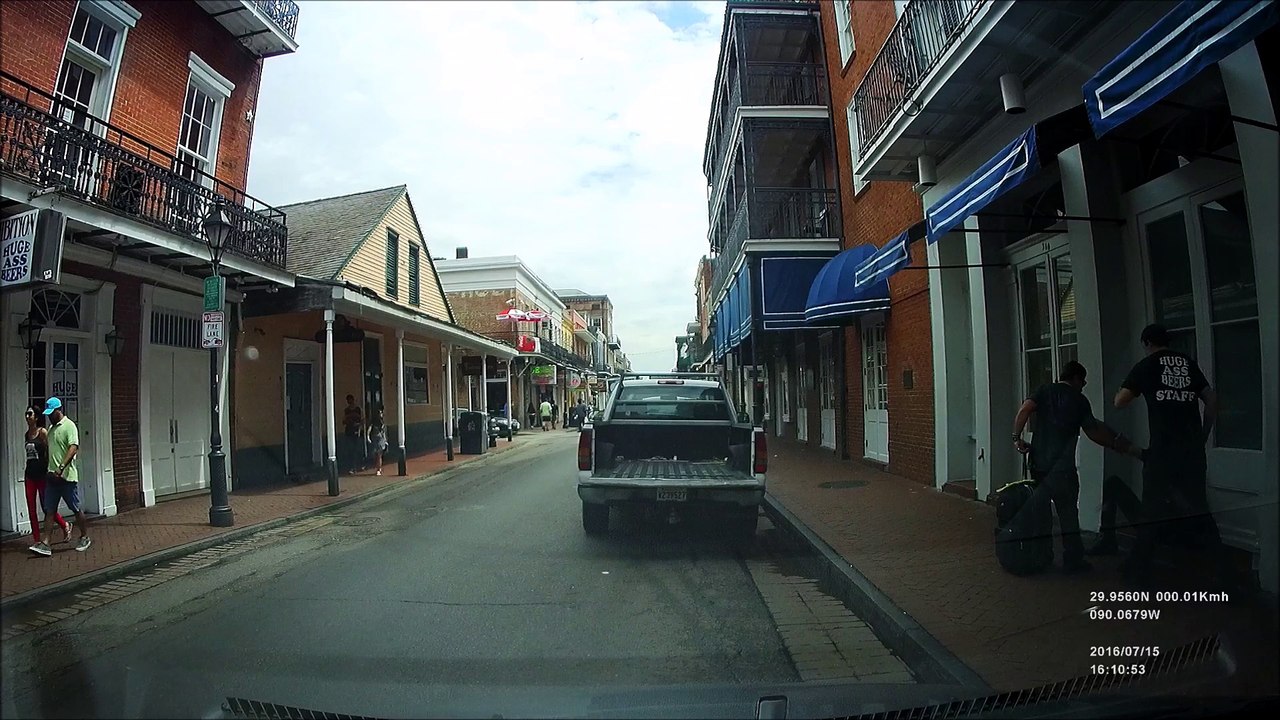 Bourbon St bum in gutter