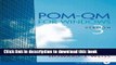 Read POM - QM v 3 for Windows Manual (3rd Edition) Ebook Free