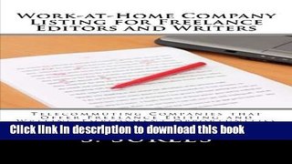 Download Work-at-Home Company Listing for Freelance Editors and Writers: Telecommuting Companies