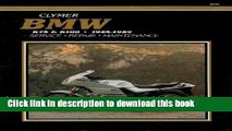 Read Bmw K75 and K100, 1985-1989: Service, Repair and Maintenance (Clymer Motorcycle Repair