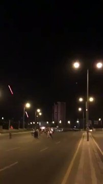 Firing by Helicopter on Roads