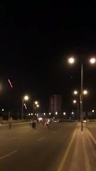 Firing by Helicopter on Roads