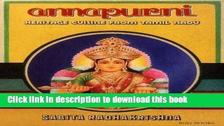 Read Annapurni: Heritage Cuisine from Tamil Nadu  Ebook Free