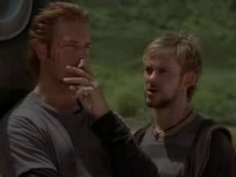 deleted scene pilot charlie& sawyer smoking