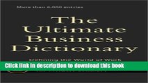 Read The Ultimate Business Dictionary: Defining The World Of Work E-Book Free