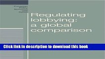 Download Regulating lobbying: a global comparison (European Policy Research Unit Series MUP)