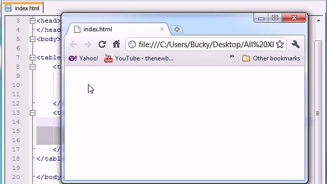 XHTML and CSS Tutorial - 11 - Tables