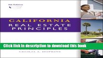 Download California Real Estate Principles  Ebook Free