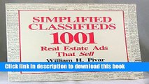Download Simplified Classifieds: 1,001 Real Estate Ads That Sell  Ebook Online
