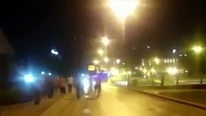 Turkey military coup firing on people - live