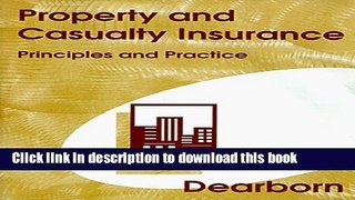 [PDF] Property   Casualty Insurance: Principles and Practice Free Books
