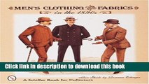 Read Men s Clothing   Fabrics in the 1890s: Price Guide (A Schiffer Book for Collectors)  Ebook Free