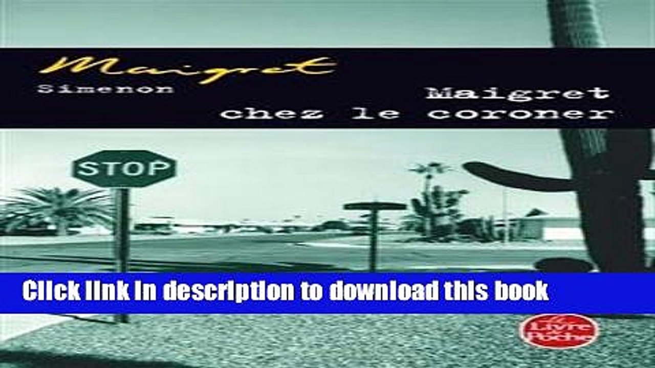 Read MAIGRET CHEZ LE CORONER Ebook Free