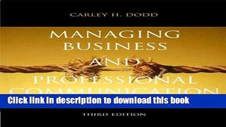 Read Managing Business   Professional Communication (3rd Edition)  Ebook Free