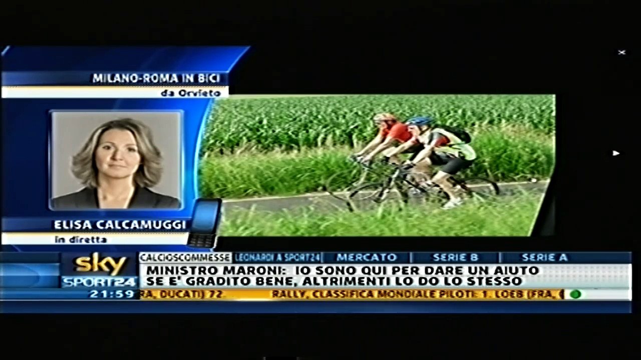 "Sky Sport TG24" Parla della Carovana ciclistica - 14 giugno 2011