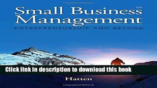 Read Small Business Management: Entrepreneurship and Beyond  Ebook Free