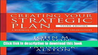 Read Creating Your Strategic Plan: A Workbook for Public and Nonprofit Organizations  Ebook Free