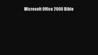 FREE PDF Microsoft Office 2000 Bible#  BOOK ONLINE