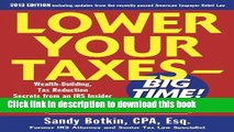 Read Lower Your Taxes Big Time 2013-2014 5/E (Lower Your Taxes-Big Time)  Ebook Free