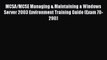 READ book MCSA/MCSE Managing & Maintaining a Windows Server 2003 Environment Training Guide