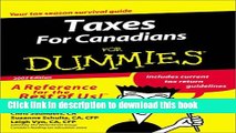 Read Taxes for Canadians for Dummies  Ebook Free