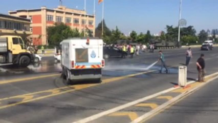 Boğaziçi Köprüsü'nde Temizlik Çalışmaları