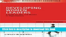 Read Developing Women Leaders: A Guide for Men and Women in Organizations  Ebook Free