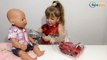 ✔ Кукла Беби Борн и девочка Ника. Видео для детей. Распаковка посылки. Новая одежда для игрушки ✔