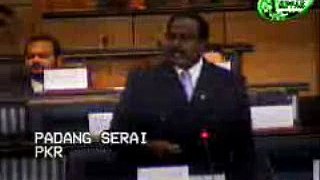 Parlimen Malaysia 25/6/08: YB Gobalakrishnan diusik YB BN