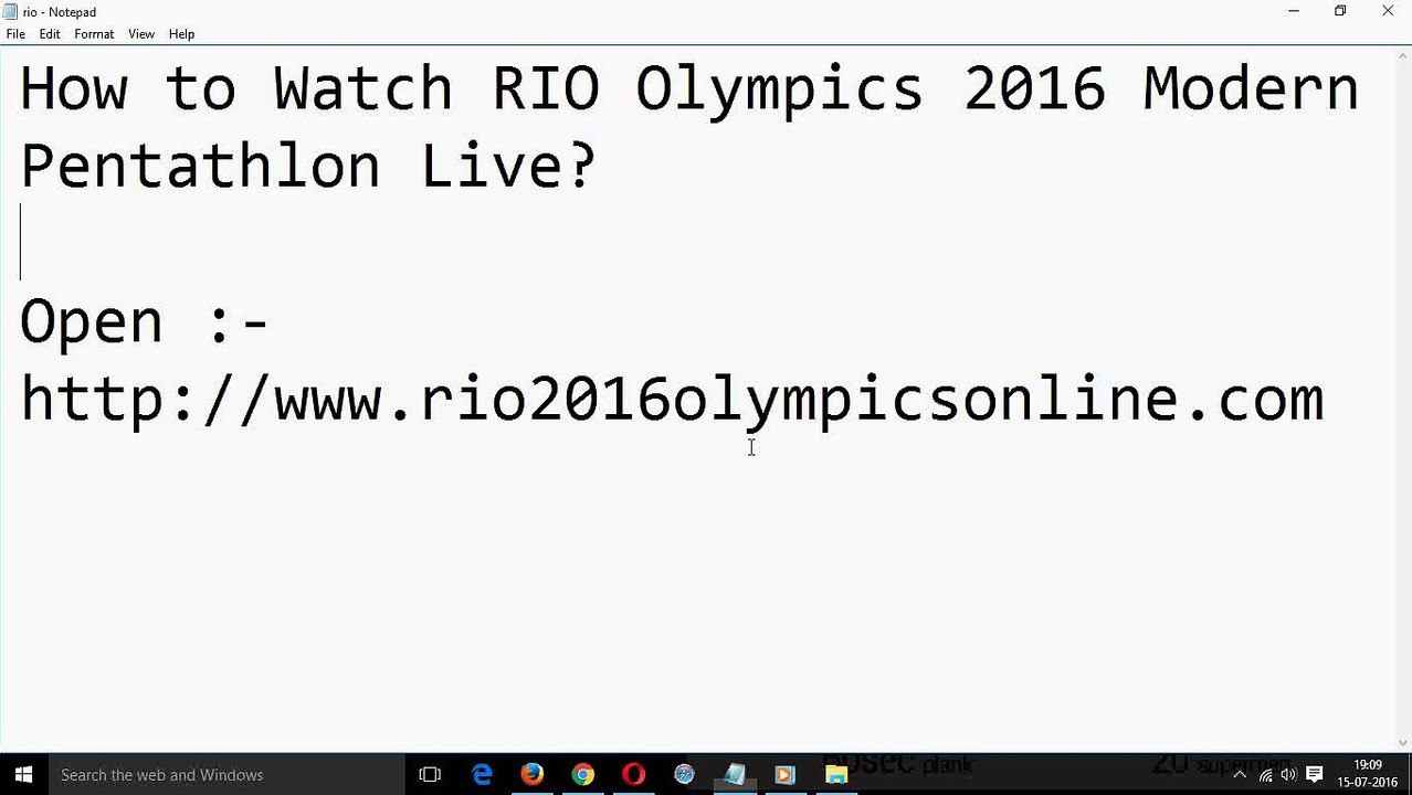 How to Watch RIO Olympics 2016 Modern Pentathlon Live