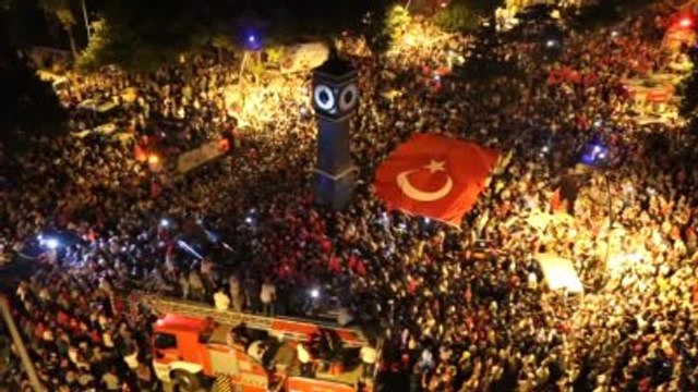 Çankırı - On Binlerce Çankırılı Demokrasiye Sahip Çıktı