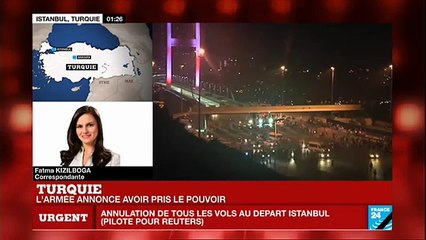 Coup d'État en Turquie- _Situation chaotique. Plusieurs blessés à Istanbul. E
