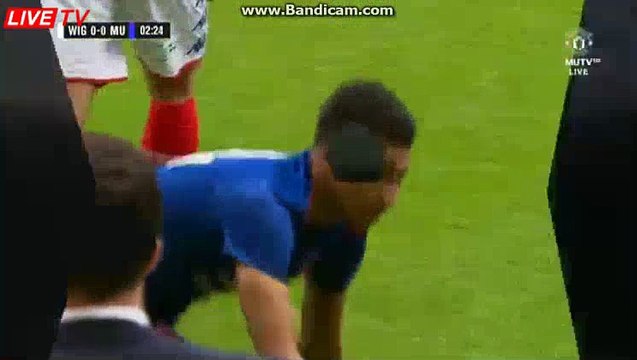 Henrikh Mkhitaryan 1st Debut Chance HD Wigan vs Man UTD