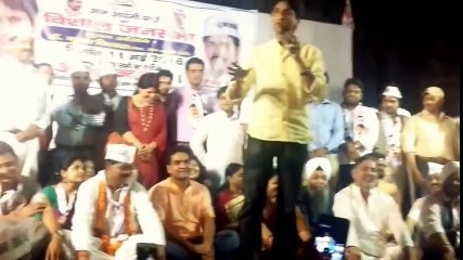 AAP leader Dr Kumar Vishwas in Hastsal Vikaspuri Constituency during MCD election campaigning