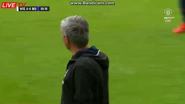 Jose Murniho 1st Debut - Wigan vs Man UTD
