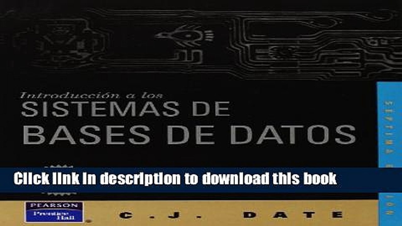 Read Introduccion a Los Sistemas de Bases de Datos (Spanish Edition)  PDF Free