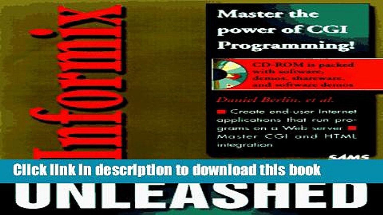 Read Informix Unleashed  Ebook Free