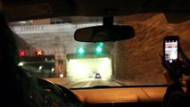 Driving through the Baltimore Harbor Tunnel May 2016