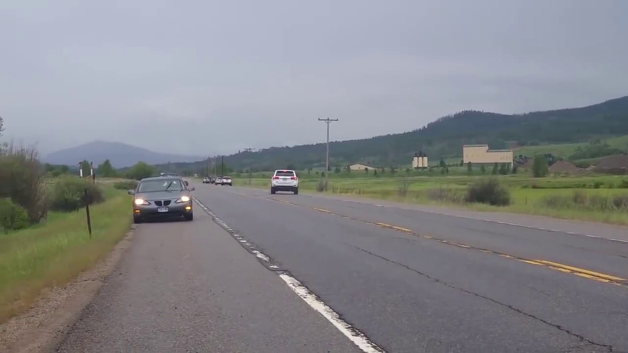 Un élan percuté de plein fouet par une voiture fait un vol plané impressionnant
