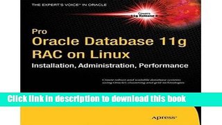 Download Pro Oracle Database 11g RAC on Linux  PDF Online